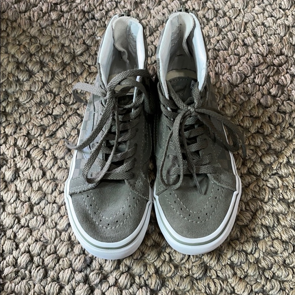 Boys High top Vans- Army Green